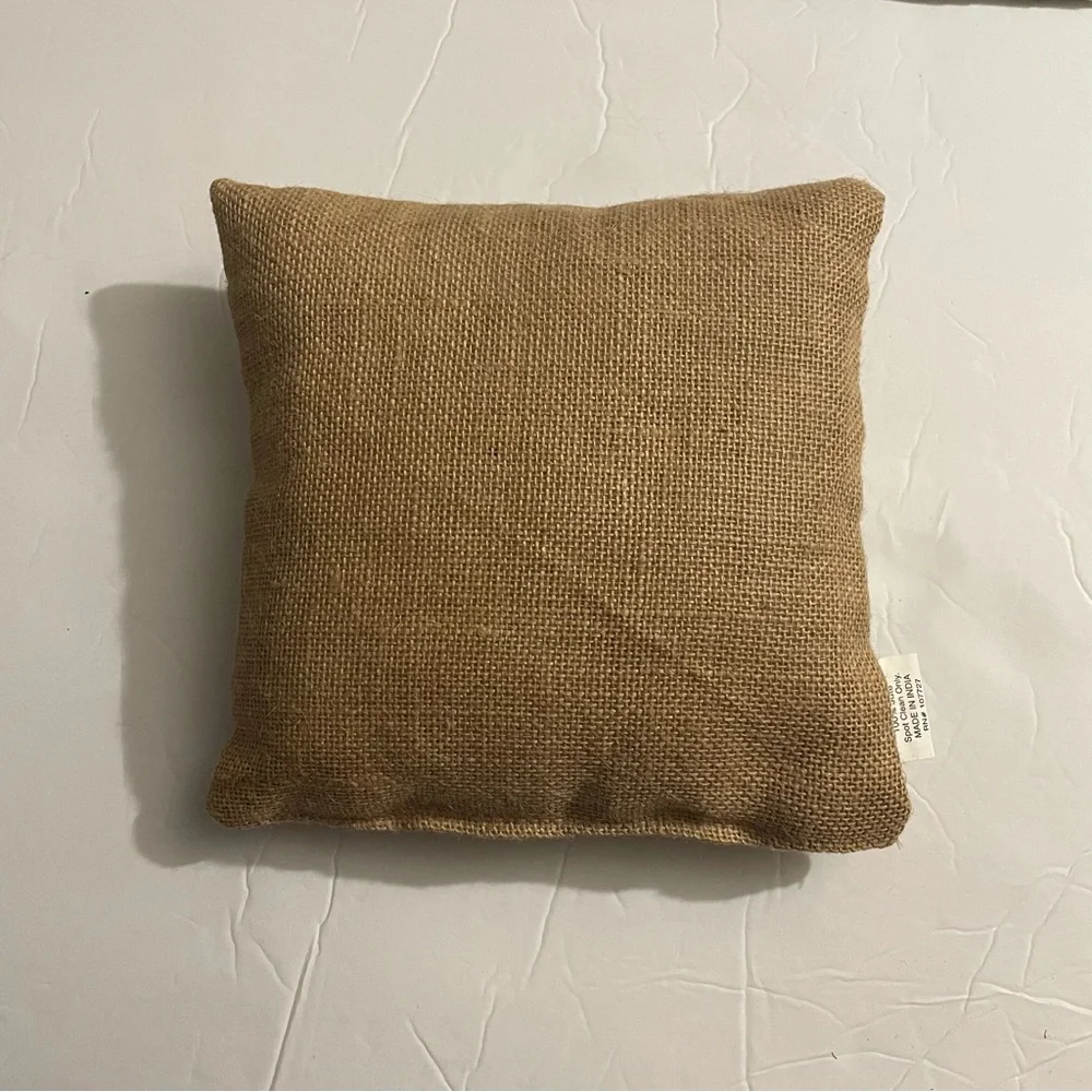 The Country House Collection Brown Gingerbread Man and Candy Canes Pillow